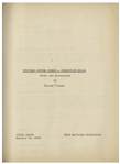 Moe Howard's 28pp. Script Dated October 1949 for The Three Stooges Film ''A Snitch in Time'' -- Very Good Plus Condition